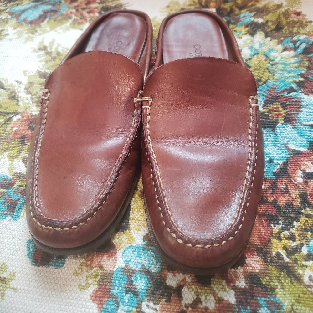 Cole Haan Saddle tan slide in loafer sz 8.5B